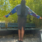 Veste en jeans patchwork sur mesure