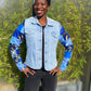 veste en jeans patchwork by Coutumee
